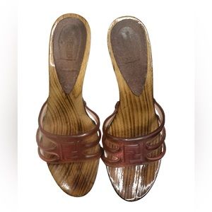 FENDI Pre-owned Mules & Clogs In Pink shoes size 38